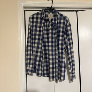 Blue and Cream Checkered Shirt